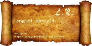 Lengyel Marcell névjegykártya