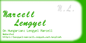 marcell lengyel business card